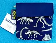 Pottery Barn Kids Mackenzie Sandwich Lunch Bag~GLOW-IN-THE-DARK Dinosaur Bones