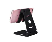 Adjustable Phone Holder Desktop Bed Table Stand For Universal Phone/Ipad/Tab - Black