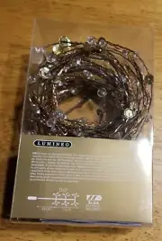 Lumineo 30 Warm White LED Beaded TWIG GARLAND Micro Lights Barn Wedding Mantel