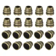 30Pcs 5mm Metal Bell Stopper Conical Cord Ends Lock Fastener Stopper, Bronze