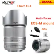 Silver Viltrox 33mm F1.4 AF APS-C Lens for Canon EOS-M mount M1 M2 M3 M5 M6 M50