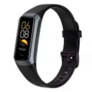 C60 Blood Glucose Watch Heart Rate Blood Pressure Blood Oxygen Temperature Detection Health black
