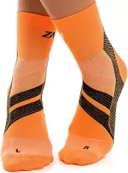Compression Socks (X-Large, Orange/Black)