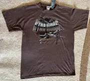 Classic Star Wars X-Wing/Tie Figher Brown T-Shirt Size Med