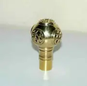 Brass Golden Designer Diving Helmet Handle For Walking Stick Cane (Only Handle)