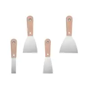 4pcs Putty Knife 1/2/3/4 Inch Carbon Steel Paint Scraper Drywall Repair Knife