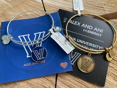 Alex and Ani VILLANOVA UNIVERSITY Bracelets ~ Silver or Gold ~ YOU CHOOSE