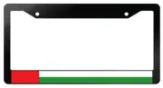 Madagascar Glossy Black Plastic License Plate Frame World Flags