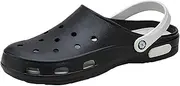 [Realpaks] Men's Clogs - Comfortable EVA Slippers, Non-Slip Garden Shoes & Bathing Shoes - Lightweight, Breathable & Waterproof - for Home, Garden, Swimming Pool, Black