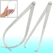 25cm Length Metal Firm Friction Joint Outside Inside Calipers Tool 2 Pcs