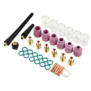 TIG Welding Torch Collet Gas Lens Glass Cup Kit for Lin colnDiamondback