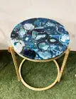 12" Blue Agate Table Top/ Agate Counter Tops Handmade work