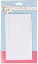 Cake Star Plain Cake Smoothers - Set of 2 - Smooth Edge Scraper for Cake Decorating, Fondant, Icing, Marzipan, Royal Icing, White
