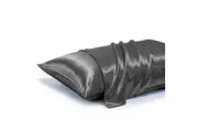 LINENOVA 100% Mulberry Silk Pillow Case Pillowcases - Charcoal