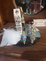 Mini Perfume Set On Mirror Tray. Ooak For French Fasion Doll