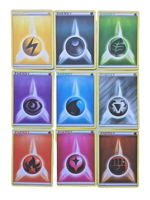 (No 30) Pokemon SWSH Basic Energy Card Bundle With Fairy - All 9 Types 2013