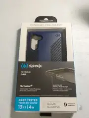 Speck Presidio Grip Hardshell Case for Galaxy Note10 - Coastal Blue & Black