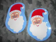 Wondershop Two Santa Claus Mini Serving Trays
