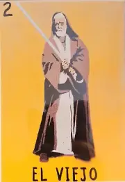 Obi-Wan Kenobi EL VIEJO 2 Painting on Canvas Art Star Wars Estar Guars Loteria