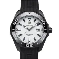 在飛比找momo購物網優惠-【TAG HEUER 豪雅】AQUARACER 鈦金屬石英白