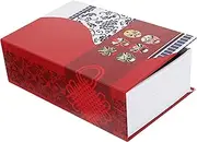 Secret Book Safe Box with Coded Lock Stylish Metal Book Safe for Money Jewelry and Valuables for Home Office and Dormitory Storage Creative Chinese Style Design