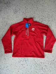 Columbia Jacket Mens Fast Trek III Fleece Half Zip NWT Minnesota Twins M