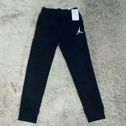 Nike Air Jordan Jumpman Logo Fleece Joggers Boy's Medium Black 956208 NEW