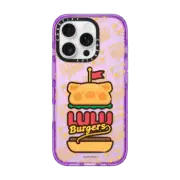 iPhone 16 Pro Impact Case ORIGINAL TASTY BURGERS BY LULU THE PIGGY