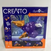 2022 Creatto Flashy Fish Silly Swimmers 3D Building Kit with LED Lights NIB NEW