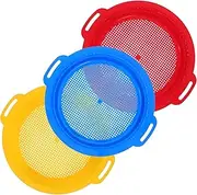 JOINPAYA 3Pcs Sand Sieve Beach Sand Sifters for Safe Mesh Filters for Summer Fun for Beach Pool Garden Play