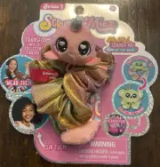 SCRUNCHMIEZ Plush WINNIE Pink Narwhal HAIR SCRUNCHIE Backpack Clip Scrunch Miez