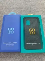 Samsung Galaxy A71 5g case and tempered glass screen protector