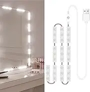GTRH LED Makeup Mirror Lights 30LEDs Dimmable Touch Control Vanity Mirror Light with USB Cable