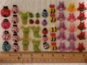 Flatback Embellishments - Bugs - Assorted 43 Pieces