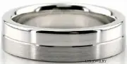 18K WHITE GOLD MENS WEDDING BANDS,6MM SOLID GOLD MENS WEDDING RINGS