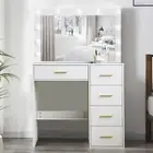 Dressing Table with LED Lighting 3 Colours Dressing Table Mirror Vanity Table