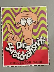 ANIMANIACS Dr Scratchansniff collector card. 1 3/4 x 2 1/2 inches