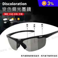 在飛比找生活市集優惠-MIT台灣製智能 抗UV400感光變色偏光太陽眼鏡 墨鏡 4