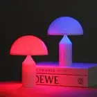 Color Changing Table Lamp Touch Dimmable Mushroom Night Light Bedroom