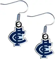 Carlton Blues AFL Team Logo Earrings Surgical Steel Hook Jewellery
