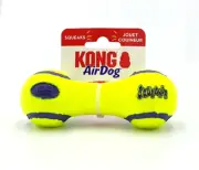 KONG AirDog Dumbbell Tennis Ball Small Squeaky Dog Fetch Toy 5x2"