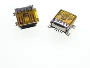2X Suyin Mini-B USB Socket 5P Female Port USB Flash Drive GPS U-Disk Repair Parts #C