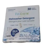 Tru Earth Dishwasher Detergent Rinse Aid Sparkling Clean Finish Lab-Tested 30ct