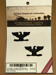 U.S. ARMY / COLONEL O-6 SUBDUED RANK/PIN-ON PAIR [UNIFORM INSIGNIA]
