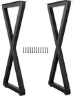 Metal Bar Table Legs, 36 Inch Heavy Duty Dining Table Leg with Adjustment Feet F