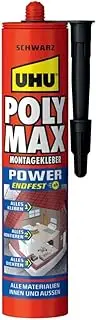 [UHU] 47200 Poly Max Power Cartridge, Black, 425g