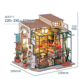 【DIY小屋．台灣現貨】木質質感小屋 DIY小屋 袖珍屋 模型屋 房屋模型 立體拼圖 模型房屋 組裝 (6.9折)