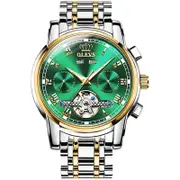 Waterproof Automatic Mechanical Watch for Men with Multi-function Flywheel