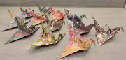 *1000* Large Washi Japanese Pattern 6" x6" Handmade Wedding Paper Origami Cranes