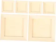 6pcs Blank Picture Frames DIY Blank Picture Frames Clay Picture Frame Painting Picture Frames for Kids